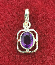 SILVER PENDANT FOR ZODIAC SIGN CAPRICORN AND AQUARIUS SQUARE